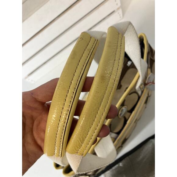 COACH F14878 LARGE SIGNATURE PRINT CANVAS SHOULDER BAG (ASIS) - Picture 9 of 16